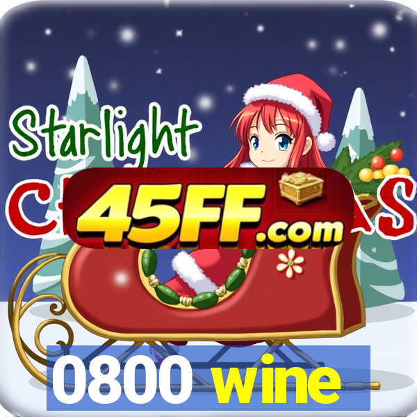 0800 wine